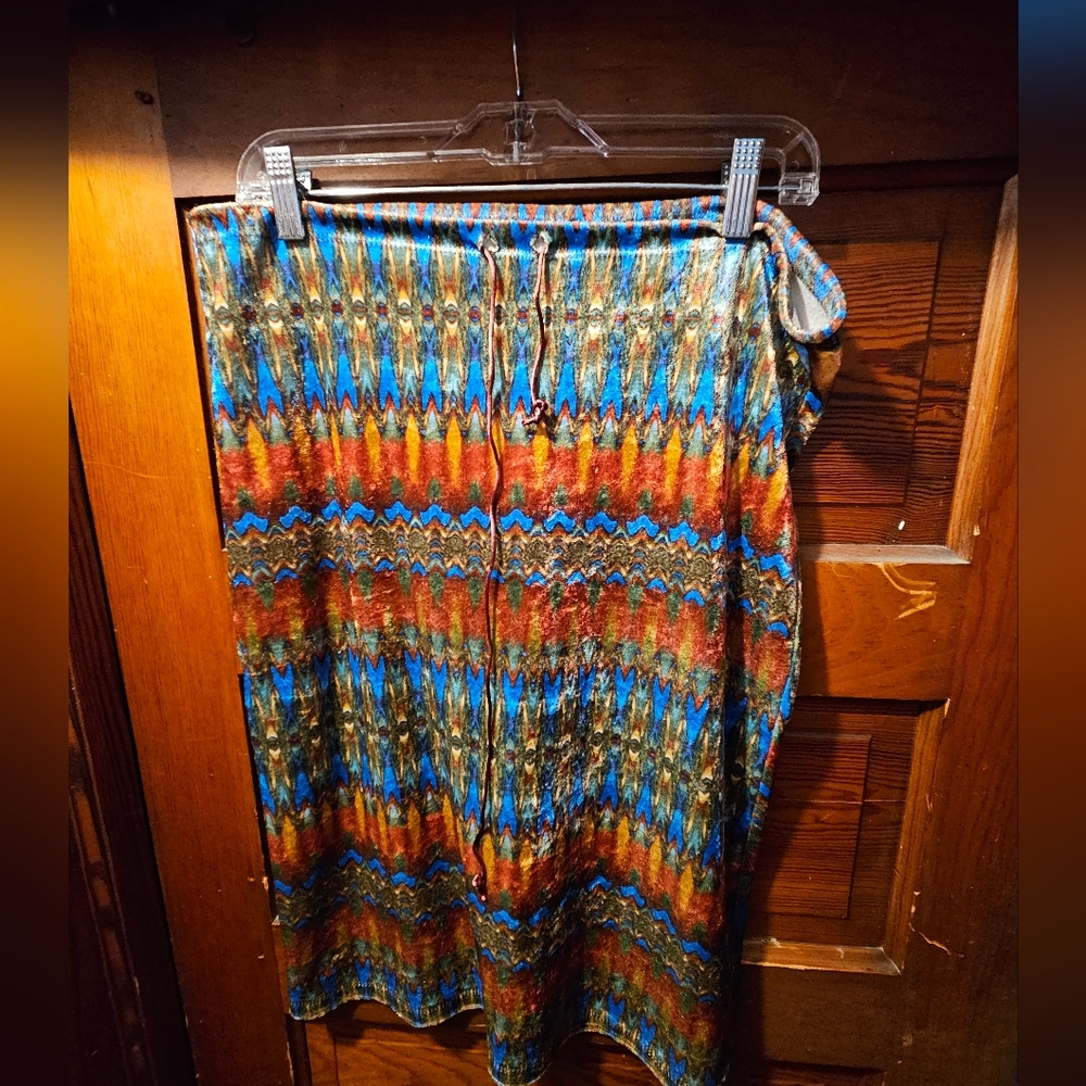 Y2K Boho Colorful Patterned Skirt
